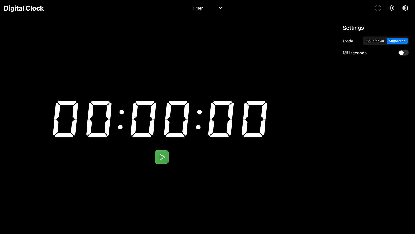 Online Timer Stopwatch for tracking study time